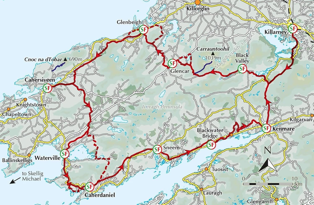 Guide de randonnées (en anglais) - The Kerry Way | Cicerone guide de randonnée Cicerone 