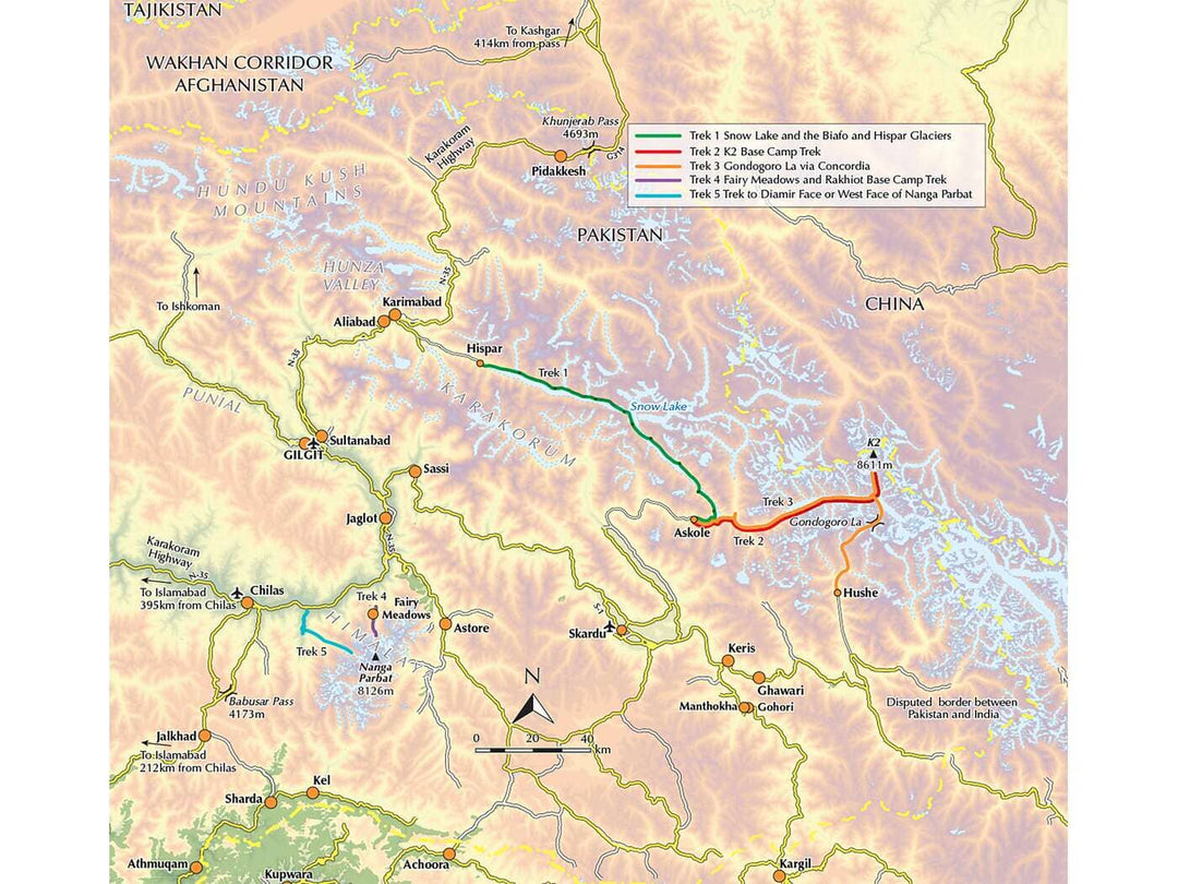 Guide de randonnées (en anglais) - Trekking in the Karakoram: Pakistan: K2, Snow Lake, Gondogoro La and Nanga Parbat | Cicerone guide de randonnée Cicerone 