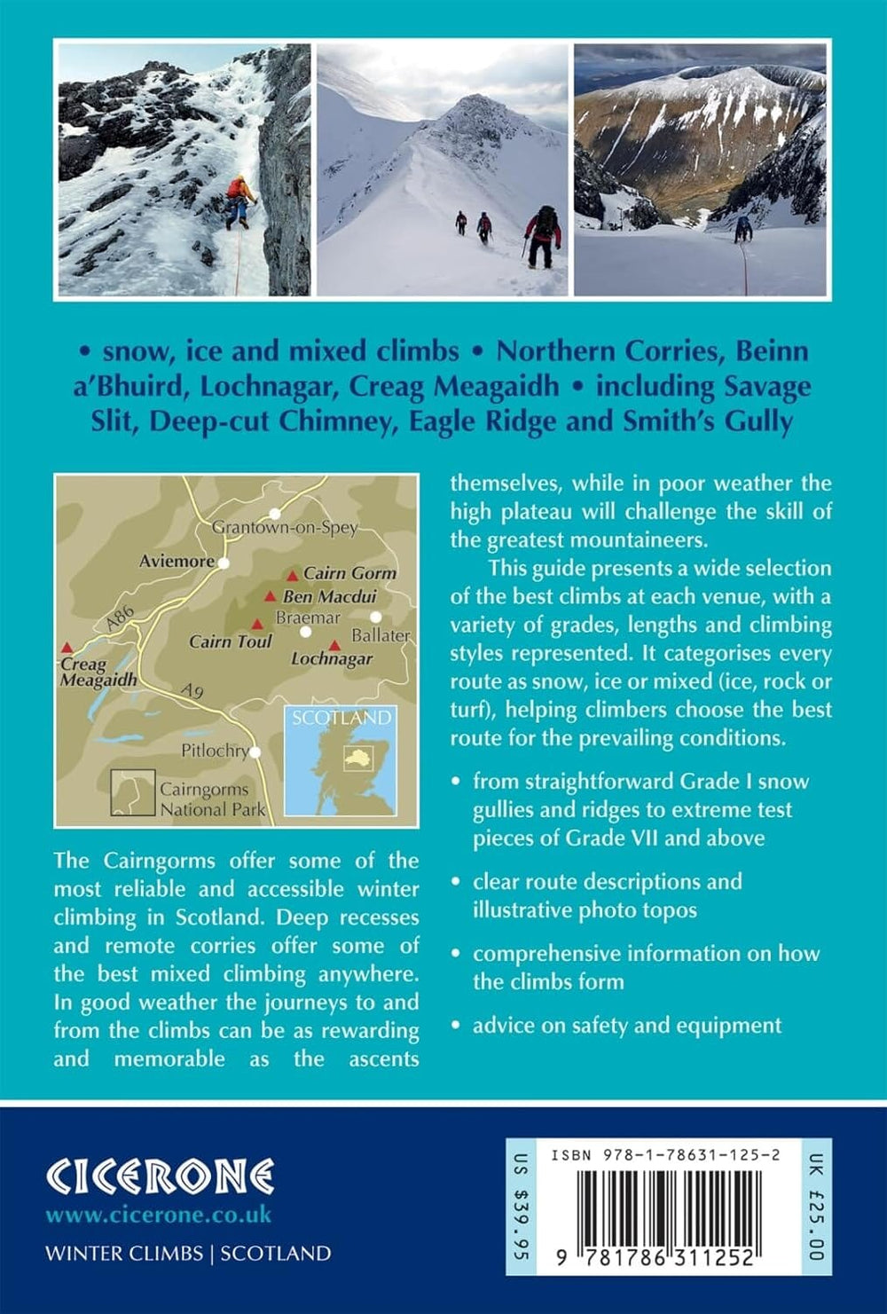 Guide de randonnées (en anglais) - Winter Climbs in the Cairngorms | Cicerone guide de randonnée Cicerone 