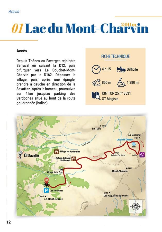 Guide de randonnées - Lacs autour du Mont-Blanc, 45 itinéraires d’exception | Chemin des Crêtes guide de randonnée Chemin des Crêtes 