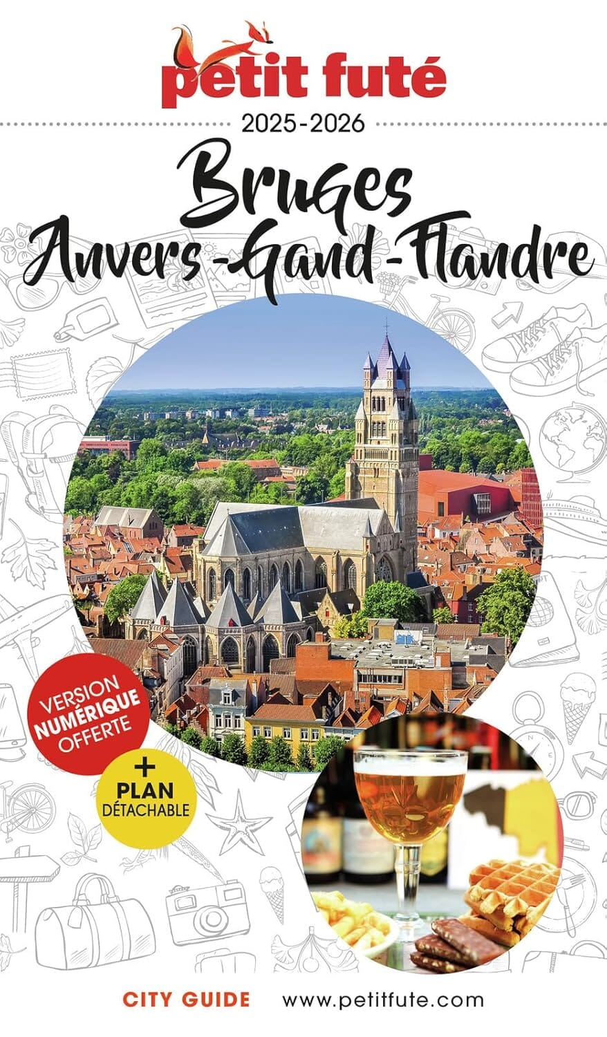 Guide de voyage - Bruges, Anvers, Gand, Flandres 2025/26 | Petit Futé guide de voyage Petit Futé 
