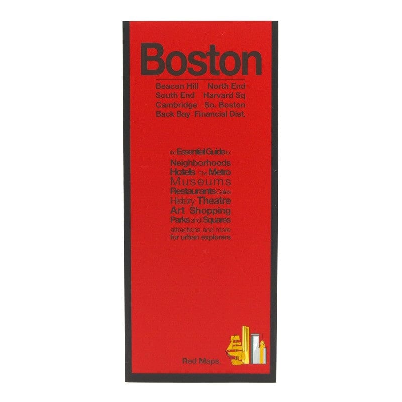 Guide de voyage de la ville de Boston | Red Maps carte pliée Red Maps 