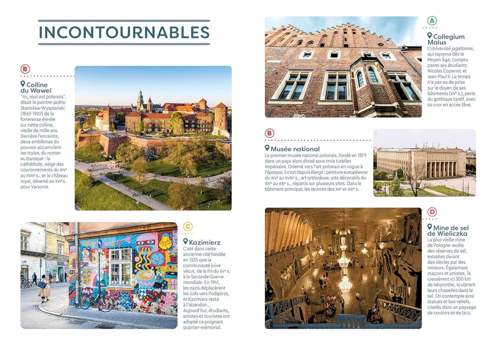 Guide de voyage de poche - Cracovie - Édition 2025 | Cartoville guide de voyage Gallimard 