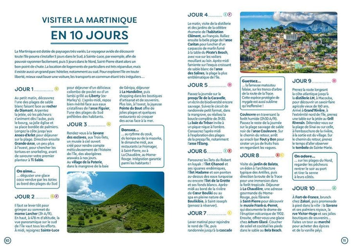 Guide de voyage de poche - Martinique | Cartoville guide de voyage Gallimard 