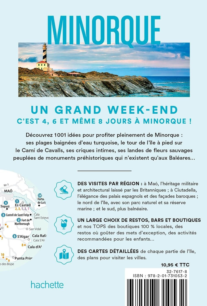 Guide de voyage de poche - Un Grand Week-end à Minorque 2025/26 | Hachette guide de voyage Hachette 