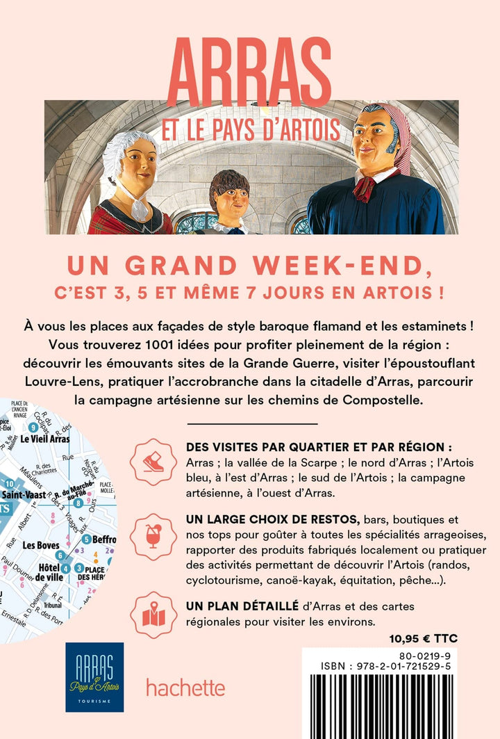 Guide de voyage de poche - Un Grand Week-end : Arras et le pays d'Artois | Hachette guide petit format Hachette 