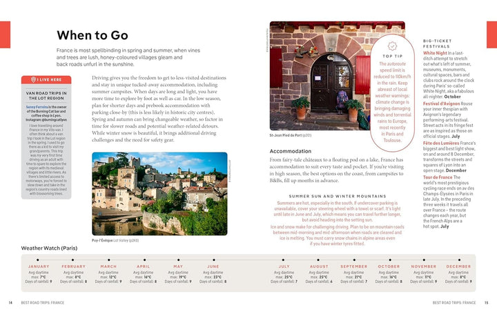 Guide de voyage (en anglais) - France's Best Road Trips - Édition 2024 | Lonely Planet guide de voyage Lonely Planet EN 