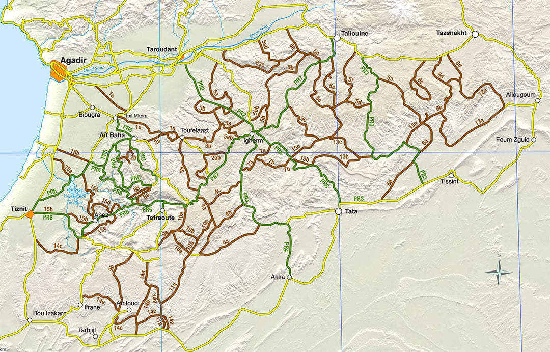 Guide Gandini - Pistes de l'Anti-Atlas (Maroc) - Tome 7 guide de voyage Extrem'Sud - Guides Gandini 