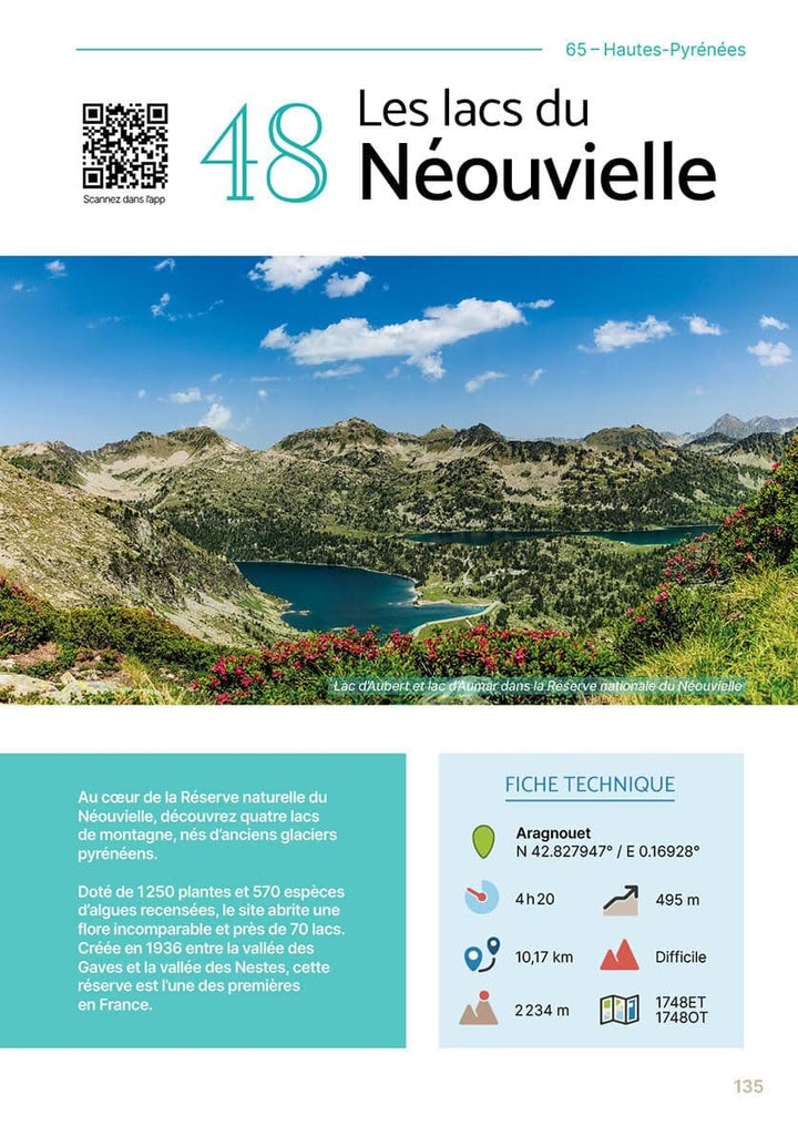 Guide - Les plus belles randonnées Visorando des Pyrénées - Lacs, sommets et belles vallées | Chemin des Crêtes guide de randonnée Rando Editions 