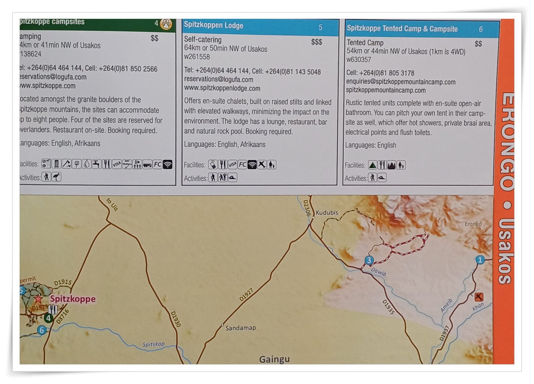 Guide pratique - Namibie en autonomie (en anglais) | Tracks4Africa guide de voyage Tracks4Africa 