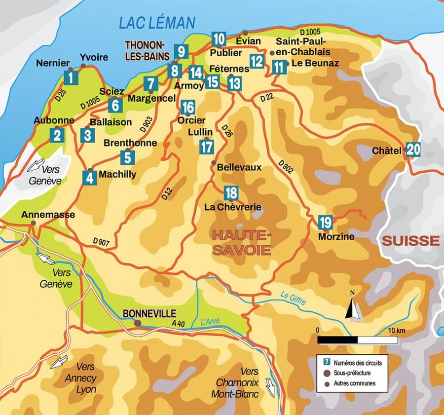 Guide vélo - Boucles à vélo autour du lac Léman | Chamina guide vélo Chamina 