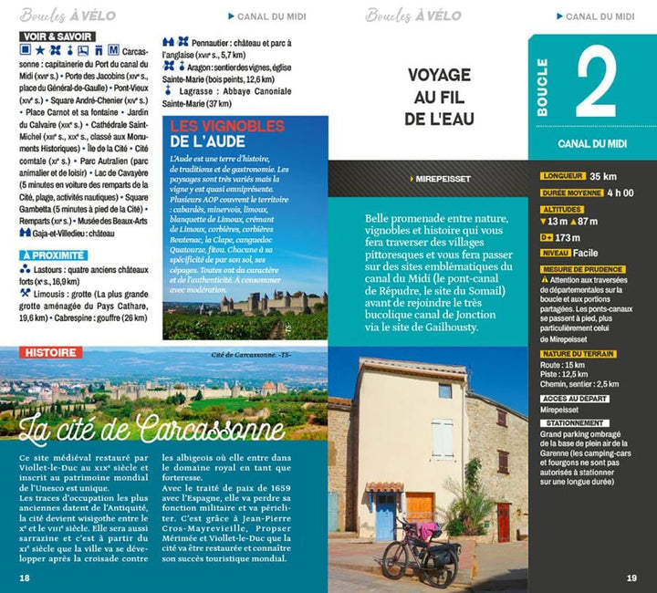Guide vélo - Boucles à vélo dans l'Aude | Chamina guide vélo Chamina 