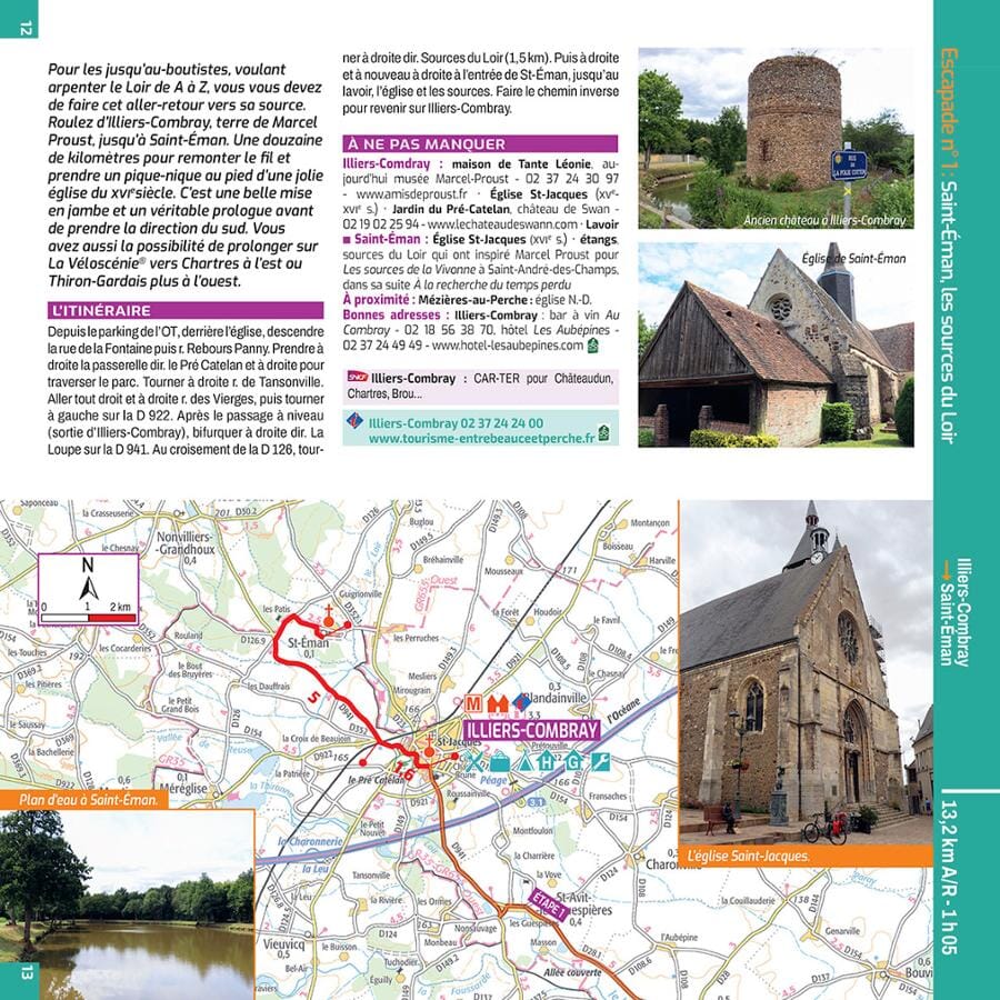 Guide vélo - Vallée du Loir | Chamina guide petit format Chamina 