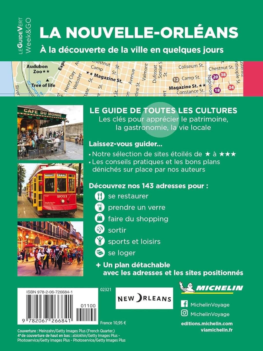 Guide Vert compact - La Nouvelle-Orléans + plan - Édition 2024 | Michelin guide de voyage Michelin 