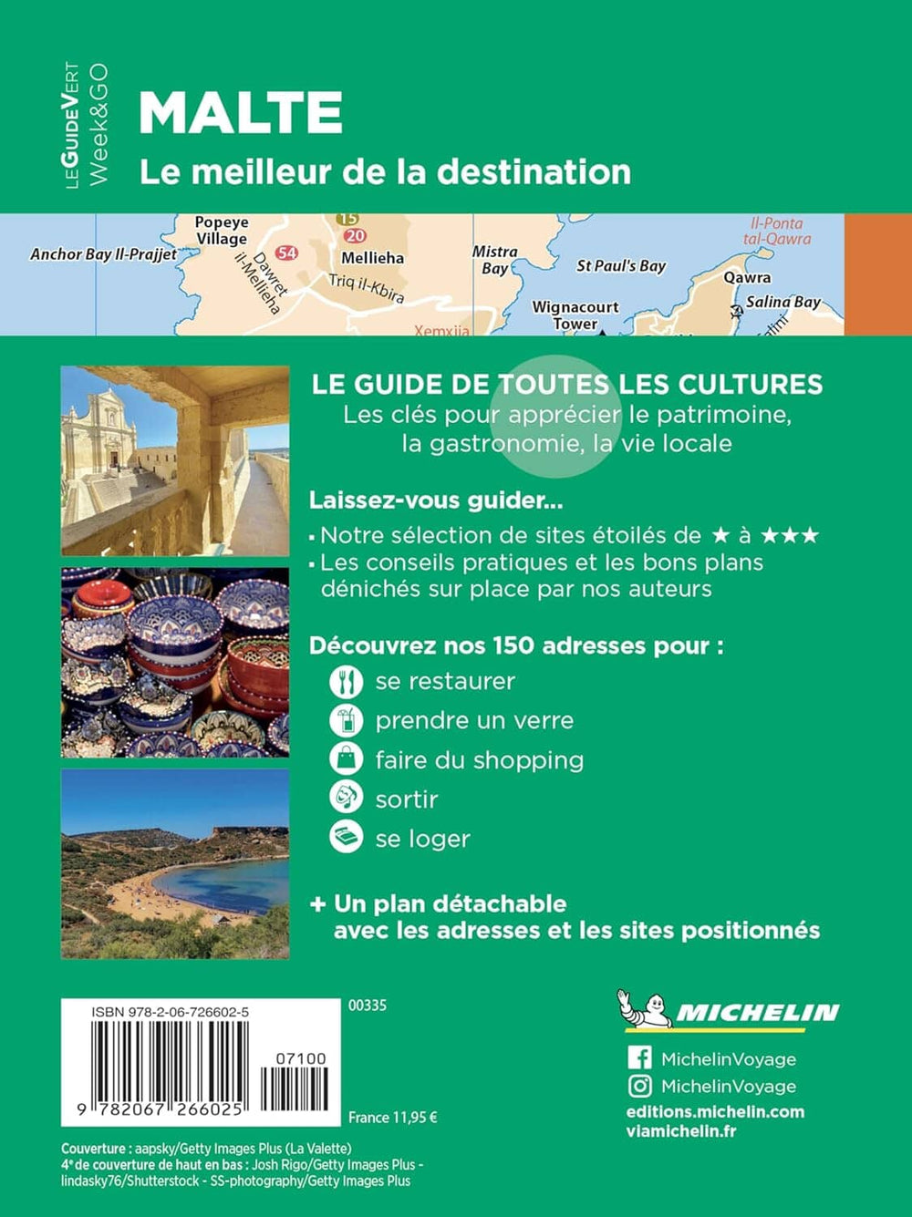Guide Vert compact - Malte - Édition 2025 | Michelin guide de voyage Michelin 