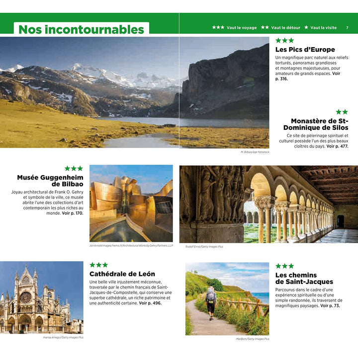 Guide Vert - Espagne Atlantique : Pays Basque, Navarre, Cantabrie, Asturies, Galice, La Rioja - Édition 2023 | Michelin guide de voyage Michelin 