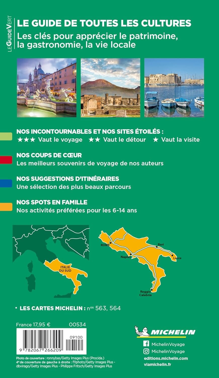 Guide Vert - Italie du Sud - Édition 2025 | Michelin guide de voyage Michelin 