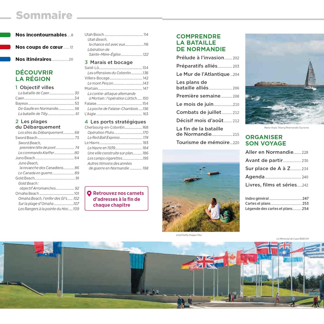 Guide Vert - Plages du Débarquement et bataille de Normandie - Édition 2024 | Michelin guide de voyage Michelin 