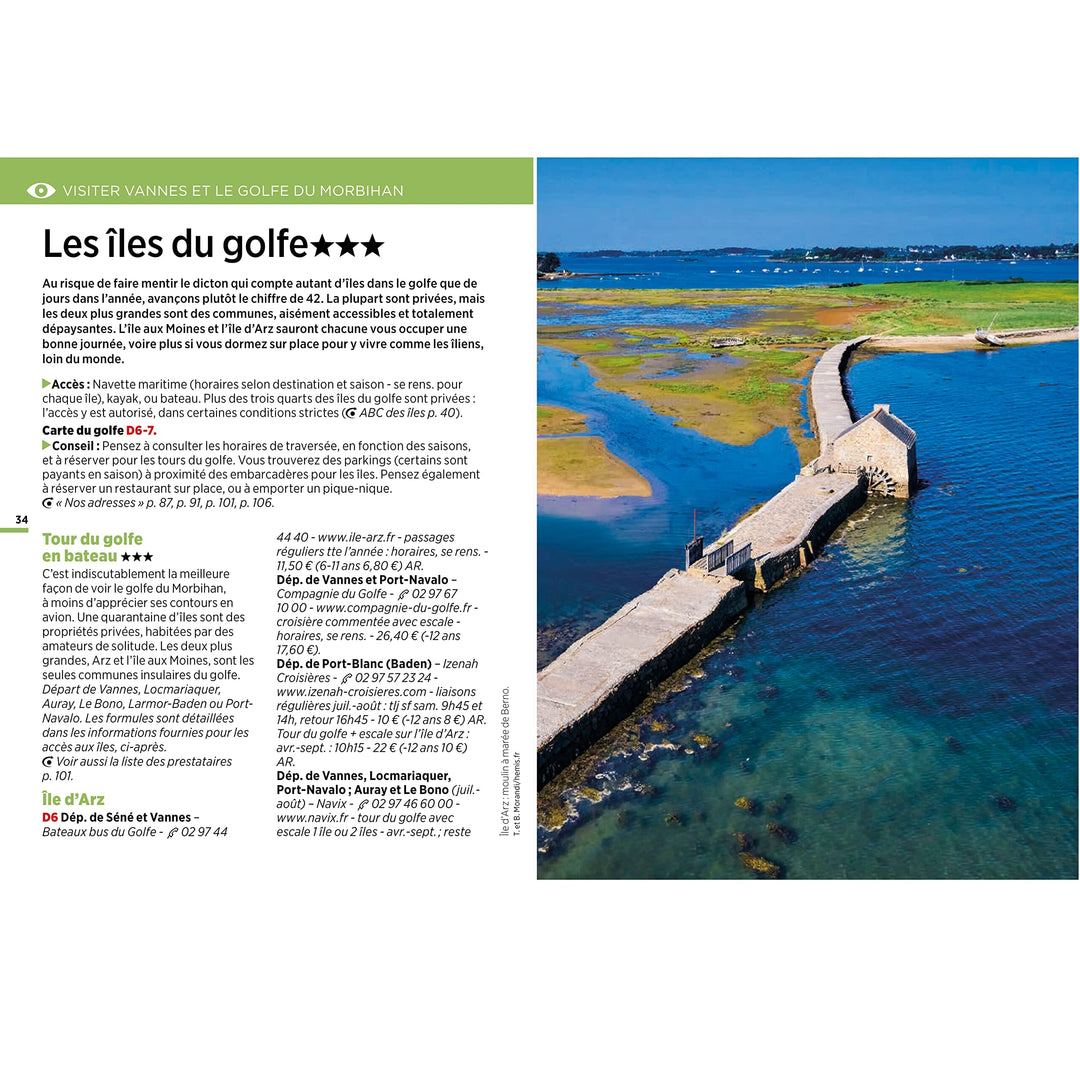 Guide Vert Week & GO - Vannes et le Golfe du Morbihan | Michelin guide petit format Michelin 