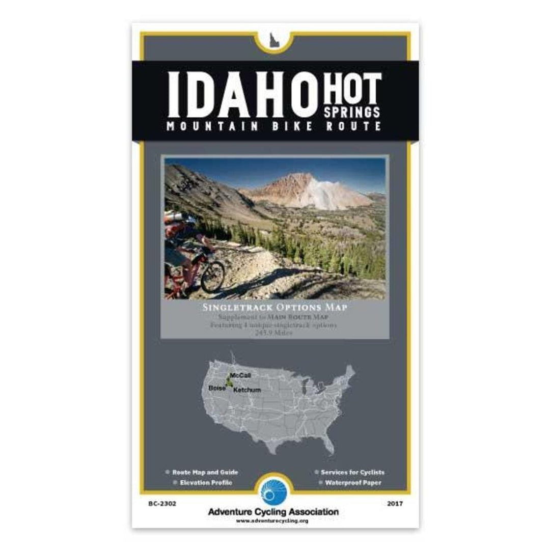 Idaho Hot Springs Mountain Bike Route Singletrack Options Map Adventure Cycling Association | Adventure Cycling Association carte pliée Adventure Cycling Association 