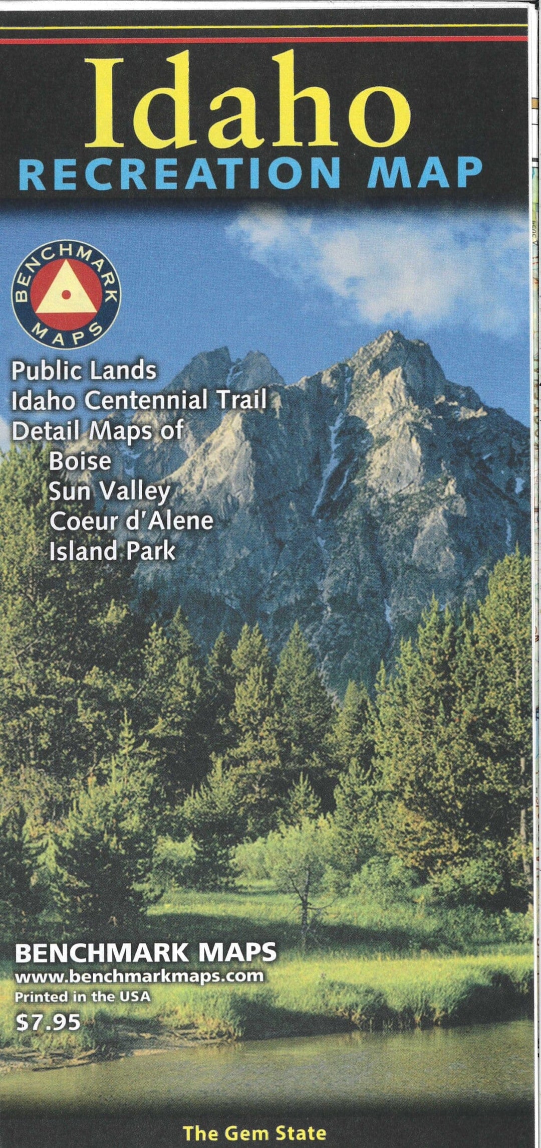 Idaho Recreation Map | Benchmark Maps carte pliée Benchmark Maps 