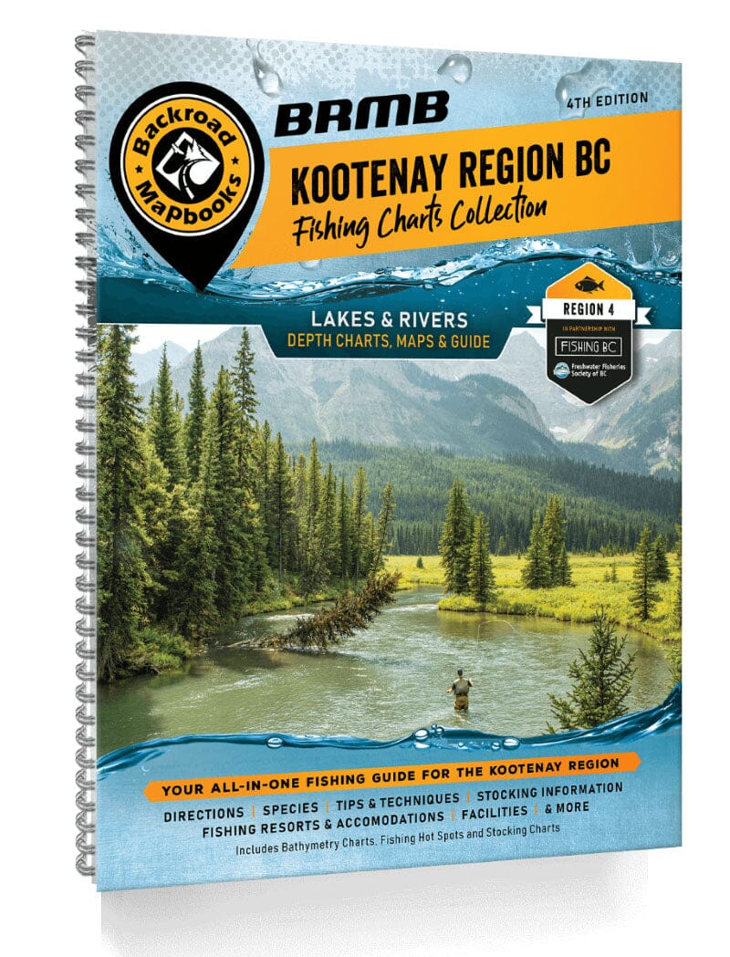 Kootenay Region BC Fishing Mapbook | Backroads Mapbooks atlas Backroads Mapbooks 