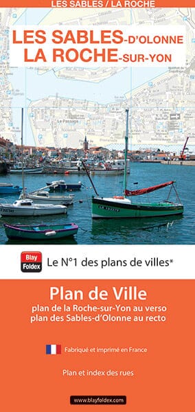 La Roche-sur-Yon & Les Sables d’Olonne - Plan de ville | Blay Foldex carte pliée Blay Foldex 