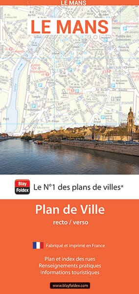 Le Mans, Sarthe - Plan de ville | Blay Foldex carte pliée Blay Foldex 