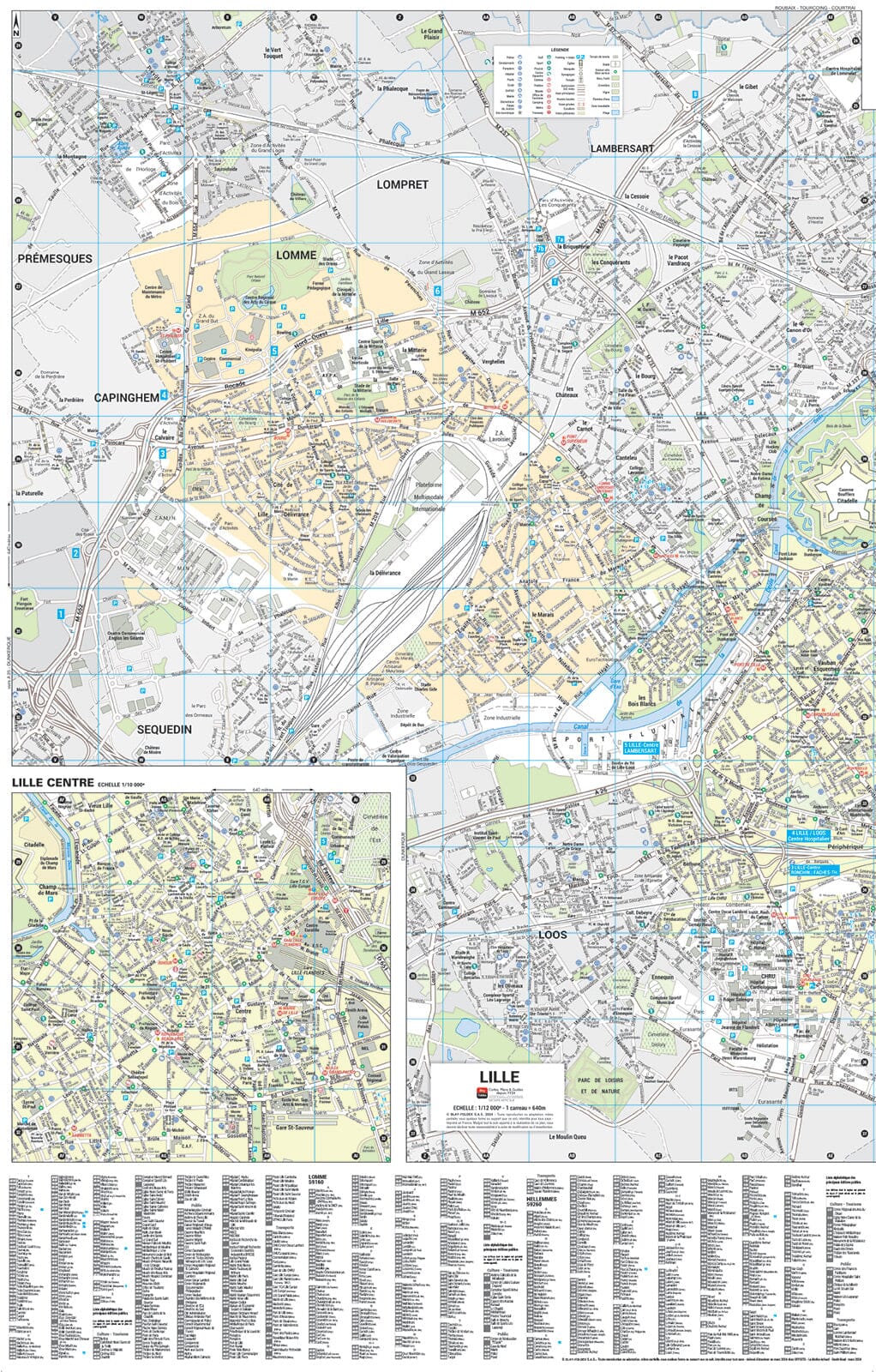 Lille, Nord - Plan de ville "pocket" | Blay Foldex carte pliée Blay Foldex 