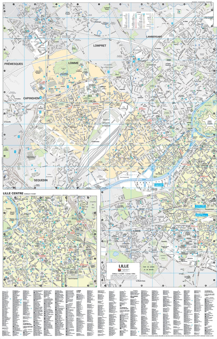 Lille, Nord - Plan de ville "pocket" | Blay Foldex carte pliée Blay Foldex 