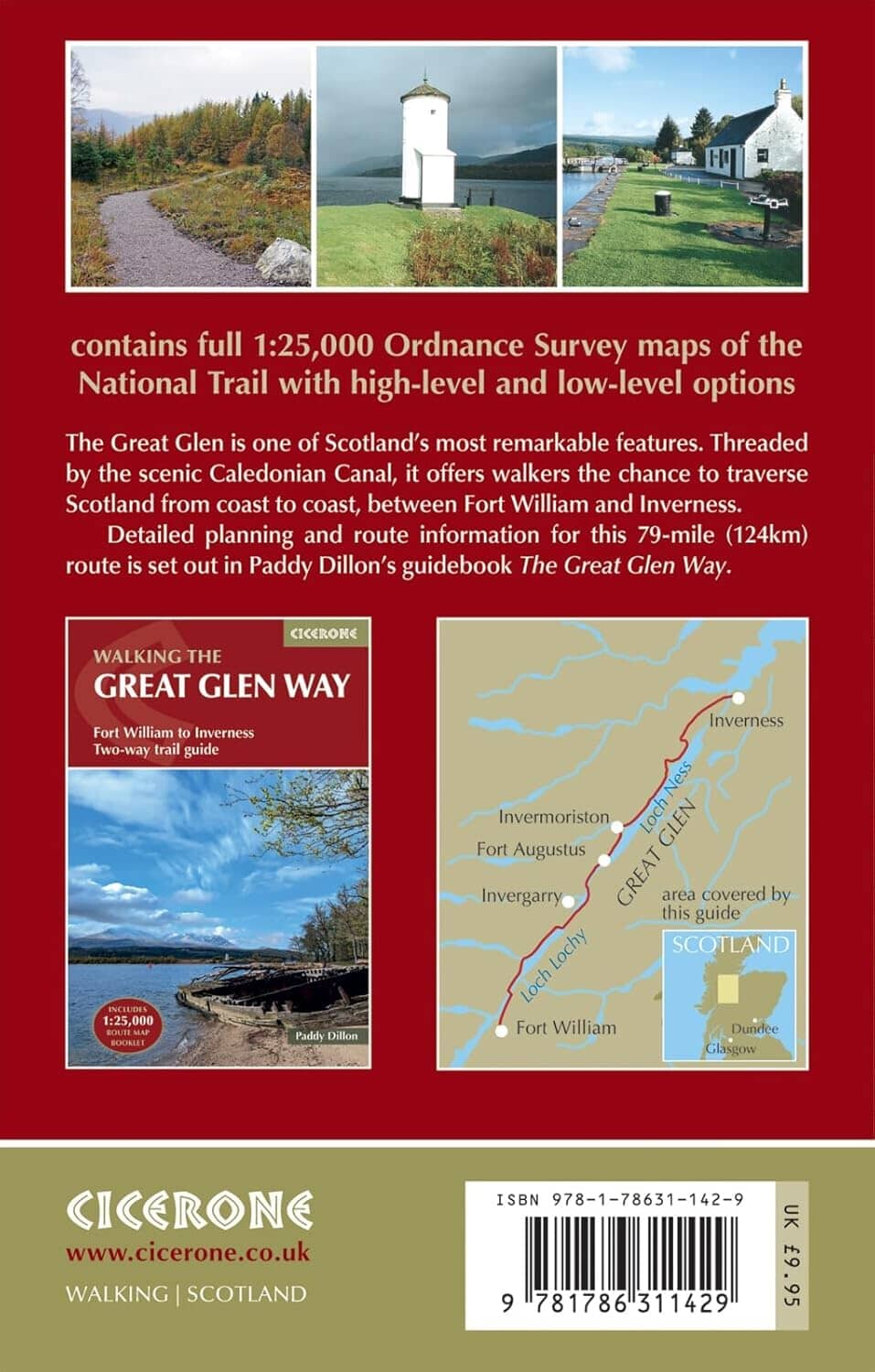 Livret de cartes (en anglais) - The Great Glen Way (Écosse) | Cicerone guide de randonnée Cicerone 