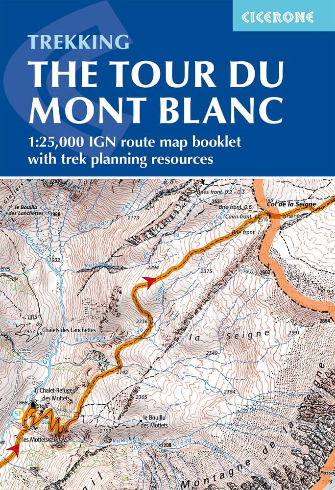 Livret de cartes (en anglais) - The Tour du Mont blanc | Cicerone guide de randonnée Cicerone 