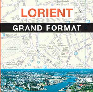 Lorient - Plan de ville grand format | Blay Foldex carte pliée Blay Foldex 