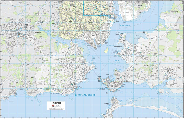 Lorient - Plan de ville grand format | Blay Foldex carte pliée Blay Foldex 