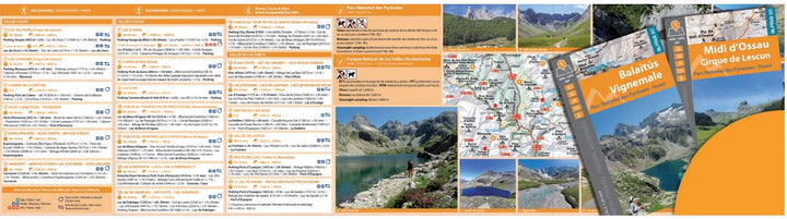 Lot de 2 cartes de randonnée - Midi d'Ossau, Balaitus (Parc national des Pyrénées Ouest) | Alpina carte pliée Editorial Alpina 