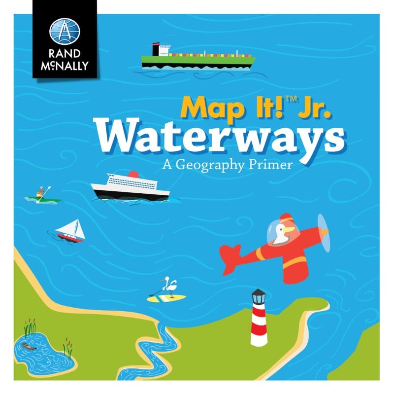 Map It! Jr. - Voies navigables : une introduction à la géographie | Rand McNally carte pliée Rand McNally 