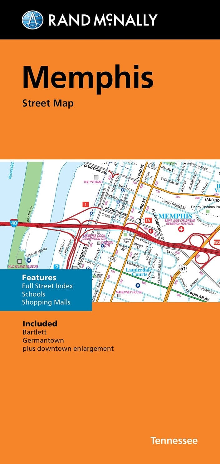 Memphis, Tennessee | Rand McNally carte pliée Rand McNally 