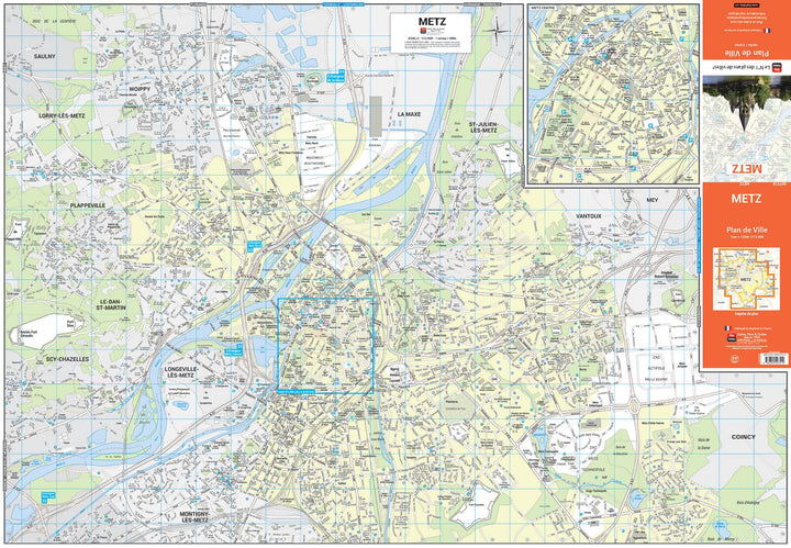 Metz, Moselle - Plan de ville | Blay Foldex carte pliée Blay Foldex 