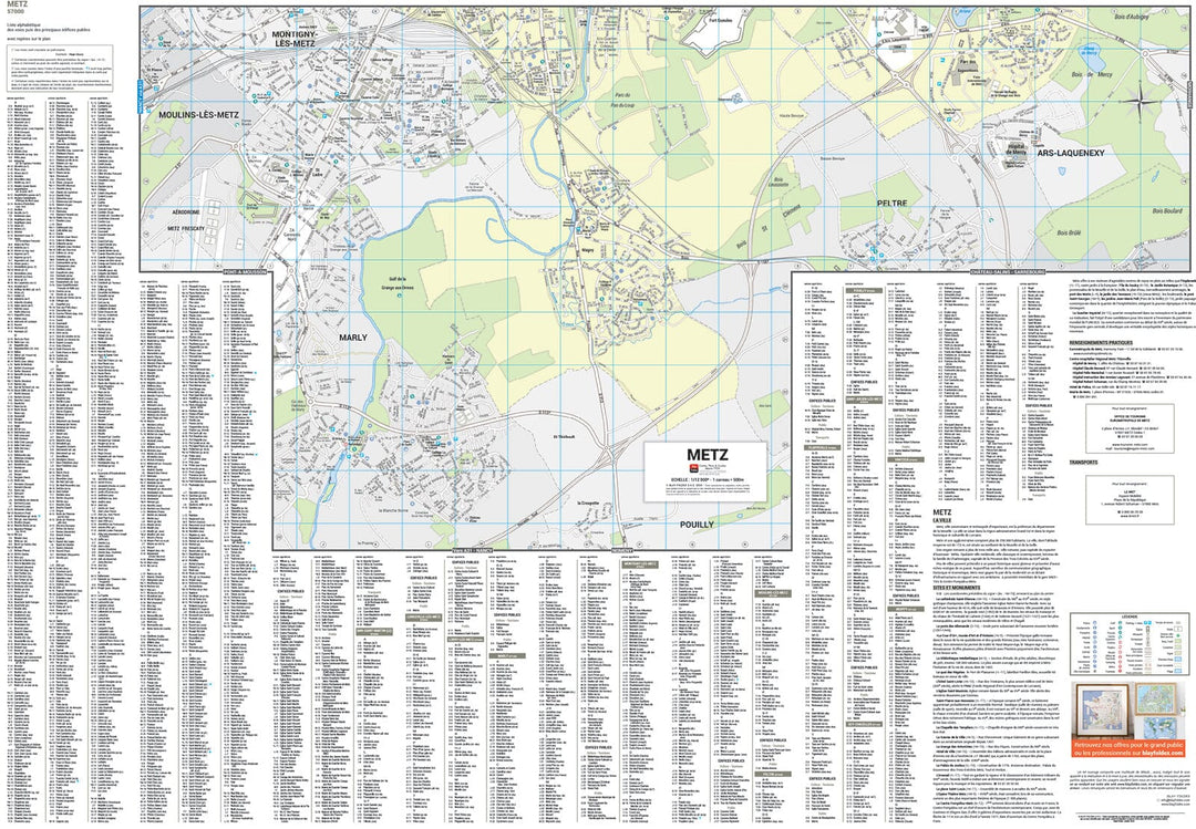 Metz, Moselle - Plan de ville | Blay Foldex carte pliée Blay Foldex 