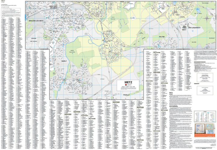 Metz, Moselle - Plan de ville | Blay Foldex carte pliée Blay Foldex 