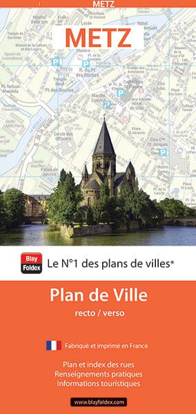Metz, Moselle - Plan de ville | Blay Foldex carte pliée Blay Foldex 