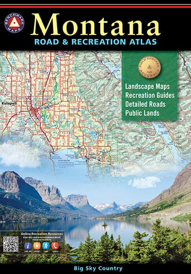 Montana Road and Recreation Atlas | Benchmark Maps atlas Benchmark Maps 