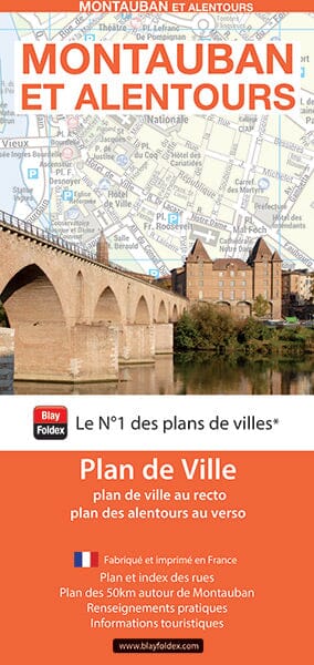 Montauban, Tarn-et-Garonne - Plan de ville | Blay Foldex carte pliée Blay Foldex 