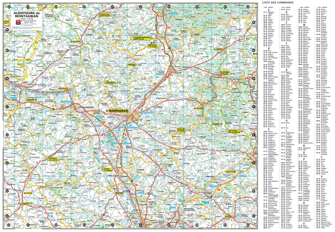 Montauban, Tarn-et-Garonne - Plan de ville | Blay Foldex carte pliée Blay Foldex 