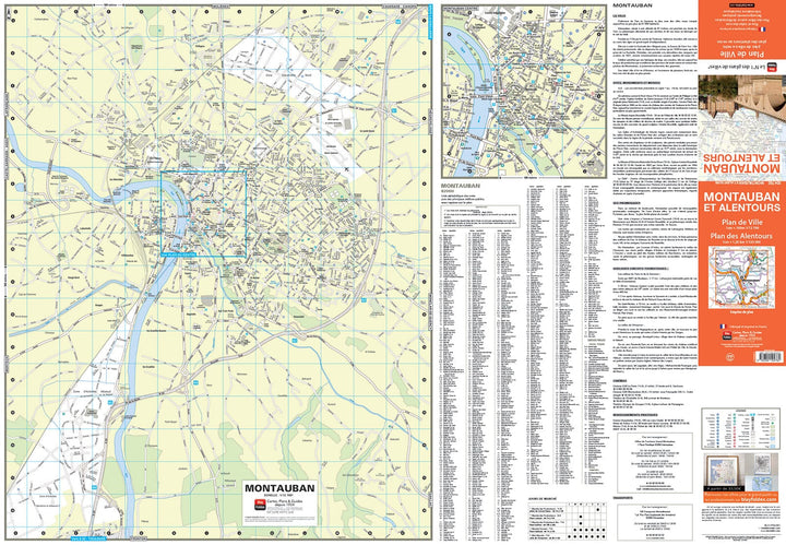 Montauban, Tarn-et-Garonne - Plan de ville | Blay Foldex carte pliée Blay Foldex 