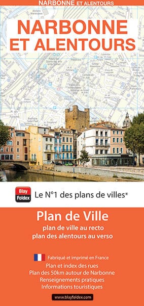 Narbonne, Aude - Plan de ville | Blay Foldex carte pliée Blay Foldex 
