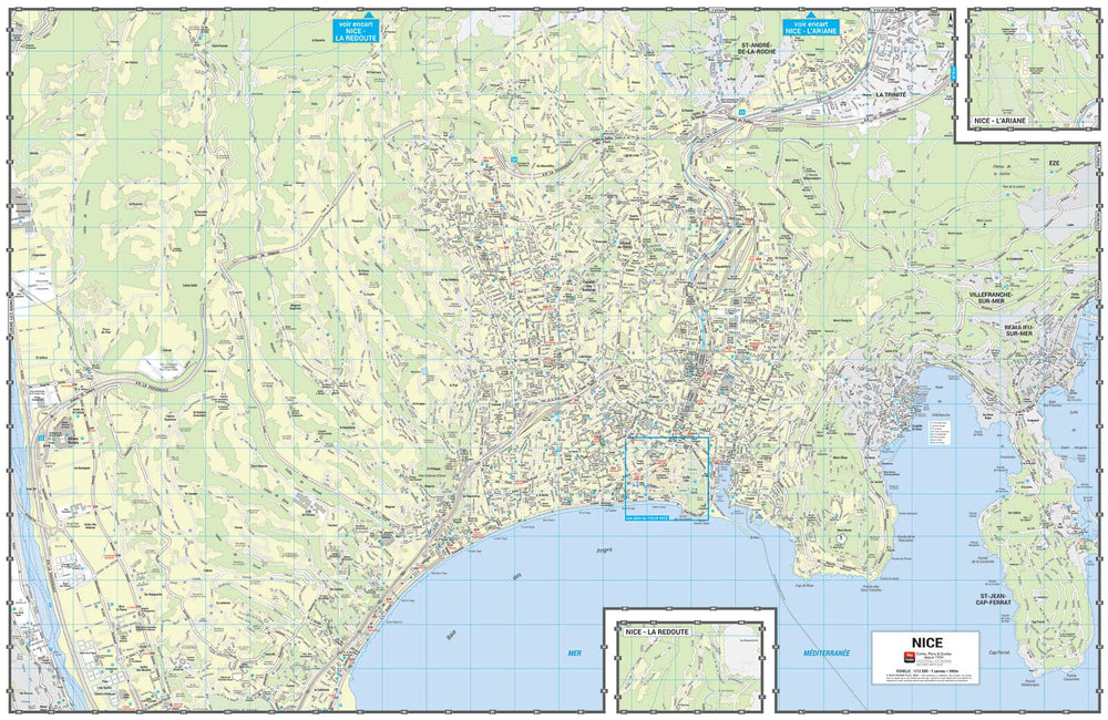Nice - Plan de ville grand format | Blay Foldex carte pliée Blay Foldex 