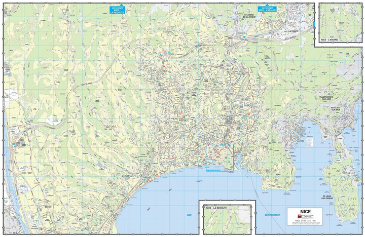 Nice - Plan de ville grand format | Blay Foldex carte pliée Blay Foldex 