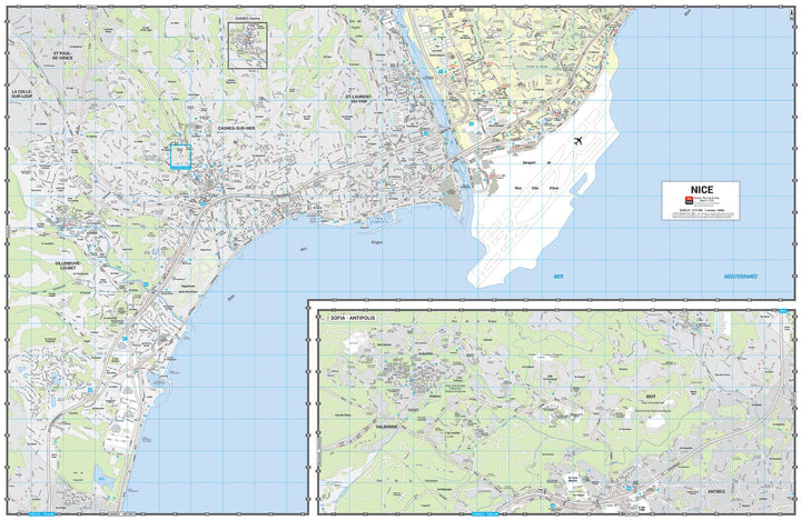 Nice - Plan de ville grand format | Blay Foldex carte pliée Blay Foldex 