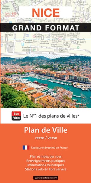 Nice - Plan de ville grand format | Blay Foldex carte pliée Blay Foldex 